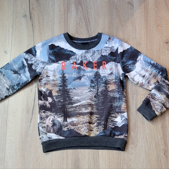 GUC Ted Baker Boys Grey Sweatshirt size 10 years - Picture 1 of 5